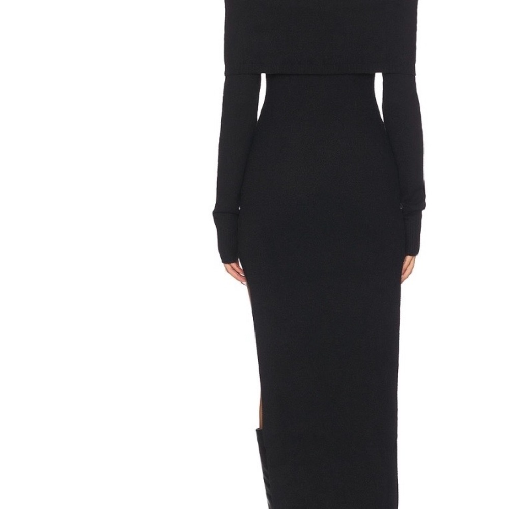 Revolve off the shoulder black dress - Picture 3 of 3